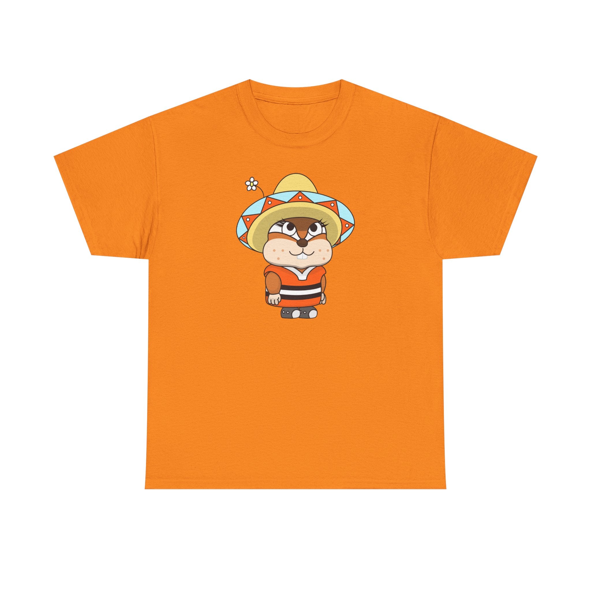 Chippy La Bamba — Cute chipmunk in Sombrero Kids & Adult Graphic T-Shirt