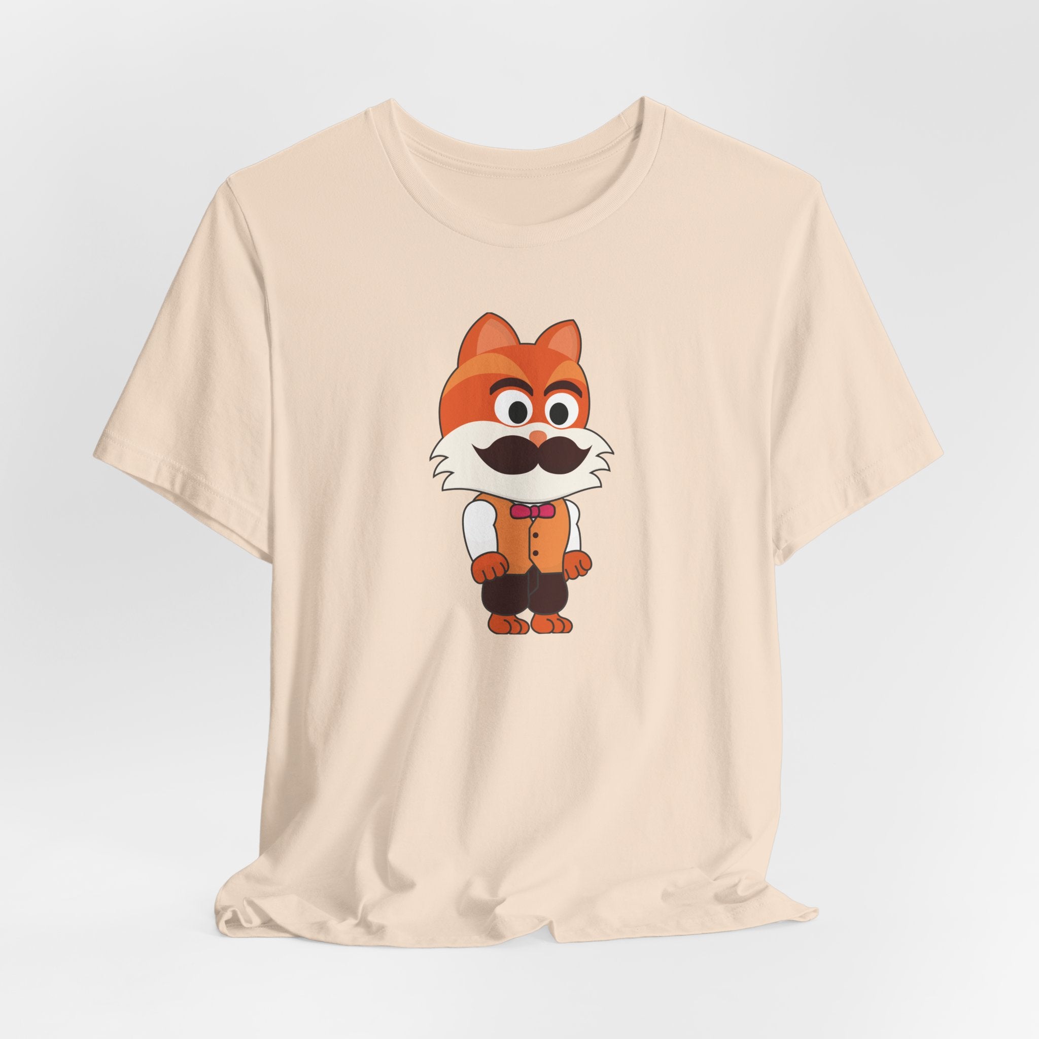 Marty Meowstache — Cute Dapper Cat Cartoon T-Shirt